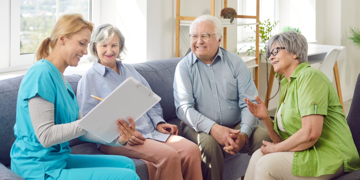 helping senior family with personalized home care